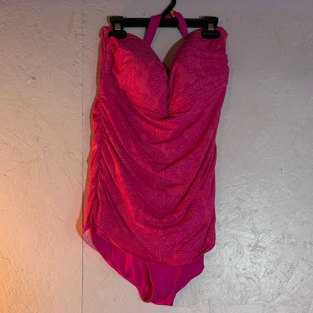 Elegant Pink One-Piece Swimsuit